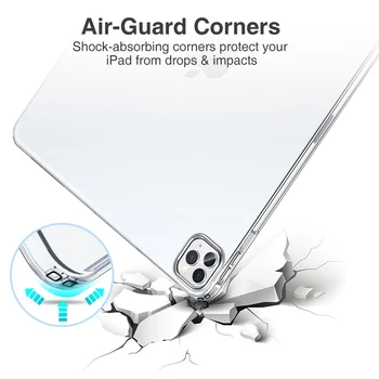 TPU Jasný Případ Pro iPad Pro 12,9 11 Pouzdro Air 4 2020 Silikon Transparentní Ultra Tenký Kryt Pro iPad Air 4 Případech Coque Příslušenství