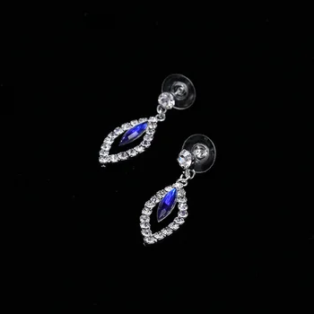 TREAZY Jasné/Royal Blue Crystal Svatební Šperky Sady Leaf Design Elegantní náhrdelník Náhrdelník Náušnice Set pro Ženy, Svatební Šperky