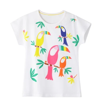 Trochu maven trička Dětské Girls Krátký Rukáv T Košile Pro Letní Děti trička Zvíře Králík Děti Dívka Oblečení