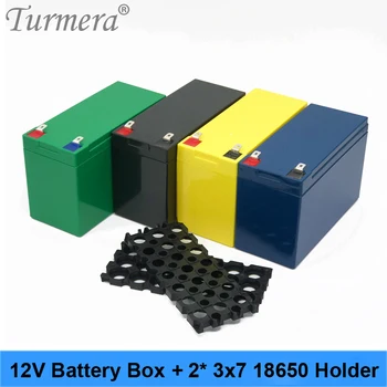 Turmera 12V Baterie Box Li-ion Baterie Pouzdro 2* 3x7 Držák pro 12V 24V Nepřetržité Napájení a E-bike Baterie Použití