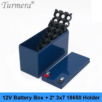 Turmera 12V Baterie Box Li-ion Baterie Pouzdro 2* 3x7 Držák pro 12V 24V Nepřetržité Napájení a E-bike Baterie Použití