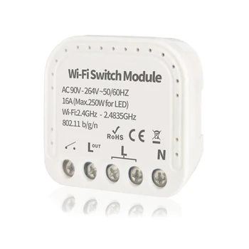 Tuya EWeLink Smart Switch Modul 1/2 Způsob, 90-264V DIY WiFi Bezdrátový Vypínač Relé Kompatibilní Alexa Google Domov