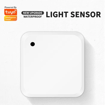 Tuya Wi-fi Venkovní Vodotěsné Inteligentní Světelný Senzor (7-30000)LUX Baterie Smart Home Světlo automatizace Smysl Ovládání Táhel
