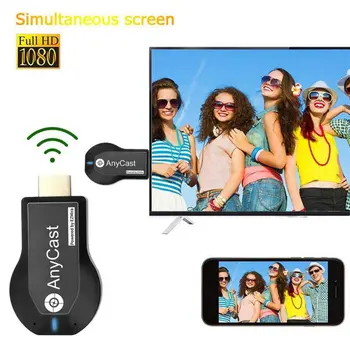 TV Stick 1080P Bezdrátové WiFi Display TV Dongle Přijímač pro AnyCast M2 Plus pro Airplay 1080P HDMI-kompatibilní pro DLNA Miracast