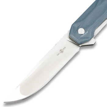 TWOSUN Nože 14C28N Blade Skládací Kapesní Nůž Taktický Nůž Přežití Camping Lov Venkovní EDC Nástroj G10 kuličkové Ložisko TS207