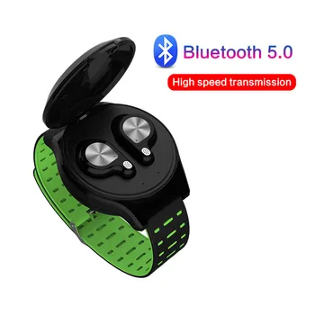 TWS Bezdrátová Sluchátka Bluetooth 5.0 sluchátka Sportovní Náramek Stereo Mini Sluchátka Šumu Sluchátka pro Android ios Telefon