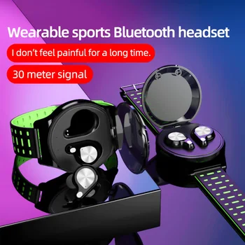 TWS Bezdrátová Sluchátka Bluetooth 5.0 sluchátka Sportovní Náramek Stereo Mini Sluchátka Šumu Sluchátka pro Android ios Telefon