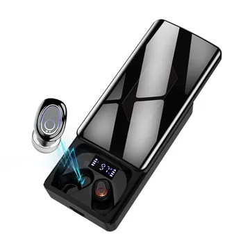 TWS Bluetooth Sluchátka s 10000mAh Poplatek Případě, Power Bank Bezdrátová Sluchátka 9D Vodotěsné Stereo Sportovní Sluchátka Sluchátka s mikrofonem