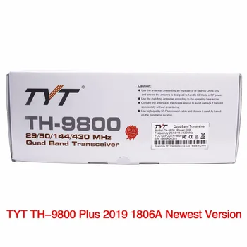 TYT TH-9800 Plus Quad Band Auto Rádio+Anténa/Kabel 50W Vysílač TH9800 VHF UHF mobilní Rádio Walkie talkie pro auto