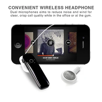 Ucable M165 Mini Bluetooth V4.1 s Mic Portable Ear Hook Stereo Headset Sluchátka Sluchátka Bezdrátová Handsfree pro Mobilní Telefon
