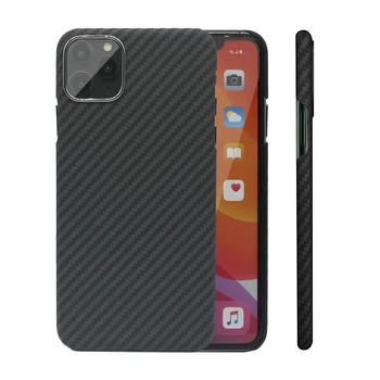 Uhlíkových Vláken Případ pro iPhone X XS Max XR 7 8 Plus 11 Případech Matný Aramidové Vlákno Ultra Tenký Telefon Kryt pro iPhone 11 Pro Max Case