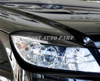 Uhlíkových Vláken Světlometů Oční Víčka, Obočí Kryt Pro Benz C Class W204 2008-2013 Auto příslušenství Auto dekorace interiéru
