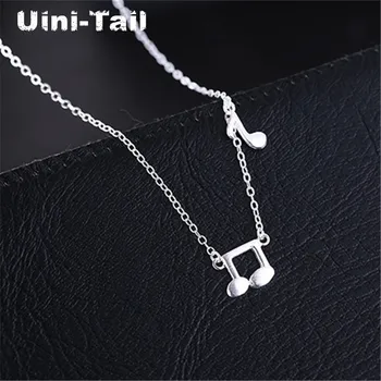 Uini-Ocas hot nové 925 sterling silver noty leštěný náhrdelník korejský móda příliv, proudění sladké vysoce kvalitní šperky GN850