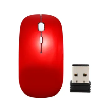 Ultra Tenký USB Optická Bezdrátová Myš Gamer 2.4 G Přijímač Super Slim Herní Myš Bezdrátový Počítač PC, Notebook Desktop