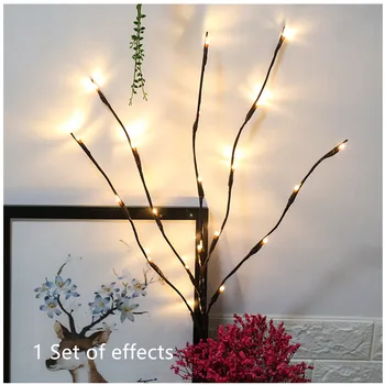 Umělé Rostliny LED Willow Tree Branch Světla 20 Žárovky, umělé květiny, Svatební Výzdoba pro Domov, Falešné Rostliny Plante Artificielle