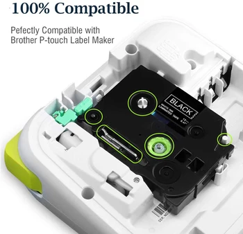 Unistar 12 mm Kompatibilní pro Brother P-Touch Štítků Páska TZe-334 TZe-335 TZe-T535 TZe-MQL35 pro P-Touch PT-1080 Tiskárna Etiket