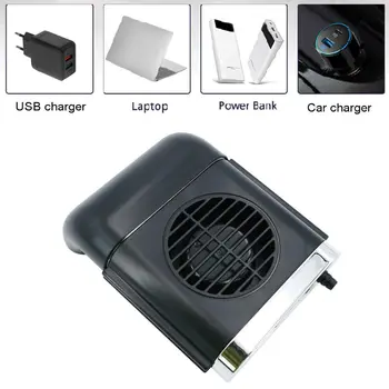 Univerzální 5V Přední Sedadla Auta Chladicí Ventilátor USB 3 Rychlosti odpadního Vzduchu z Větrané Ventilátor