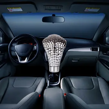 Univerzální auto Auto Manual Gear Shift Knob Držet Led Oči, Chrom Cobra Had Cool Řadící Páky, Interiérové Doplňky pro Auto