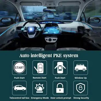 Univerzální Auto PKE Indukční Zloděj Alarm Systém Ochrany, Automatické Dálkové Centrální Auto Bezpečnostní Systém Kit S 2 Dálkové Ovládání