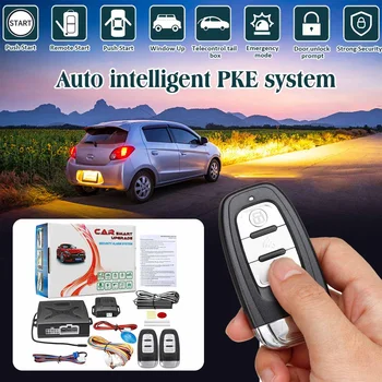 Univerzální Auto PKE Indukční Zloděj Alarm Systém Ochrany, Automatické Dálkové Centrální Auto Bezpečnostní Systém Kit S 2 Dálkové Ovládání