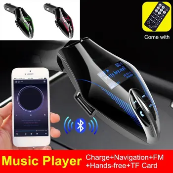 Univerzální FM Vysílač Hudební AUX Stereo Automobilu Bluetooth Přijímač Bezdrátové Rádio Adaptér, Dálkové Ovládání, Auto Elektroniky