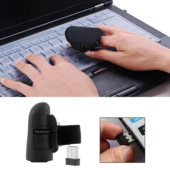 Univerzální Mini Roztomilý Plug and Play 2.4 GHz Bezdrátová Prsteny Optická Myš 1600DPI s USB Přijímač Pro PC Laptop Desktop
