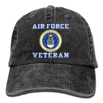 Us Air Force Veterán s USAF Těsnění Táta Klobouk Nastavitelný Denim Klobouk Classic kšiltovka