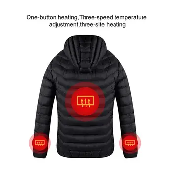 USB Infračervený Topný Bunda Kabát Zimní Venkovní Sporty, pěší Turistika Lyžařské Elektrické Tepelné Oblečení kabát Pro Dropship