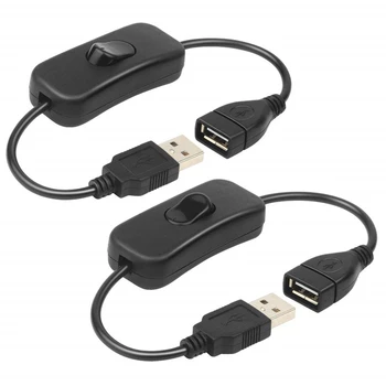 USB mužů k ženám prodlužovací kabel s vypínačem 5V univerzální driving recorder power control line
