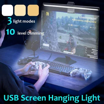 USB Screenbar LED Stolní Lampa Laptop Displej Bar Závěsné Světlo Stolní Lampy Ochrana Očí Kanceláře Studie Světlo na Čtení Pro LCD Monitor