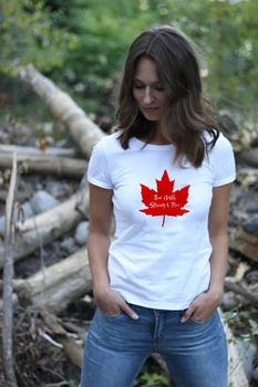 V létě 2019 Canada Day T Shirt Ženy Harajuku Volný čas, Pohodlné Tričko Ženy, VYROBENÉ V KANADĚ, T-Shirt Módní Top Tee