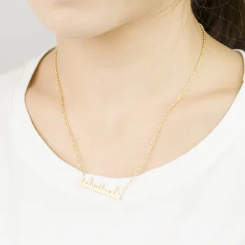 V Přilákat 10 ks NYC New Skyline náhrdelník Náhrdelník Ženy z Nerezové Oceli Chian Šperky Zlaté Sochy Svobody Bar Náhrdelník