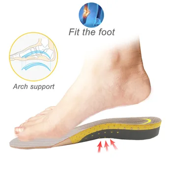 VAIPCOW PVC, Ortopedické Vložky, zdravotní Vložky pro Ploché Nohy 3D Podpora Klenby Zdraví Podrážkou Pad pro plantární fasciitis Nohy Péče