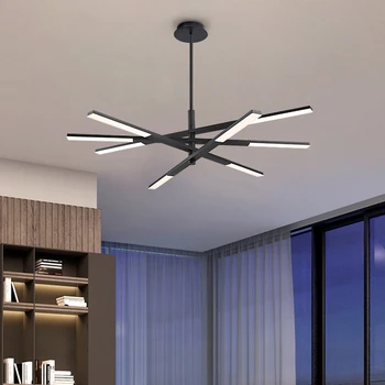 Variabilní tvar Moderní Lustr světla dálkové ovládání stmívatelné Ložnice obývací pokoj dekorace Led Závěsné Lustry osvětlení