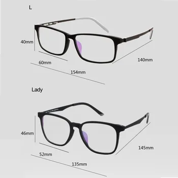 Vazrobe titanové Brýle Rámy Muži Ženy Černé Brýle pánské brýle muž Širokou Nadrozměrných Brýle na Předpis Mužského