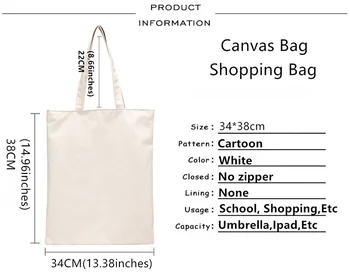 Veganská nákupní taška opakovaně bolsa eco canvas tote bag bolso reciclaje boodschappentas tkané látky chytit
