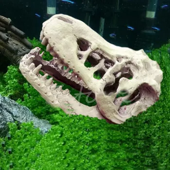 Velikonoční Ostrov Dinosaurus Fosilních Kamenná Socha Pryskyřice Ornament Fish Tank Akvarijní Dekorace Gnome Plazů Nádrže Umělé Domova