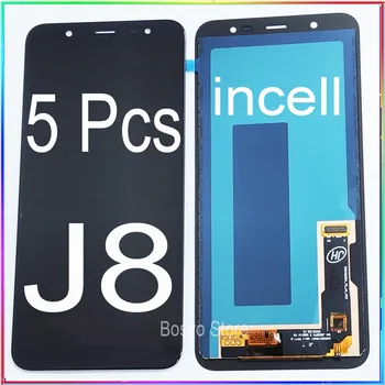 Velkoobchod 5 Ks/lot pro samsung J8 2018 LCD Displej s Touch Digitizer Shromáždění J810 incell