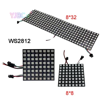 Velkoobchodní WS2812B Panelu Obrazovky;8*8/16*16/8*32 Pixel DC5V Plné Barev 256 Pixelů Naprogramován Digitální Adresovatelné led pás Obrazovce