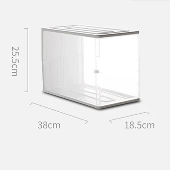 Velká Kapacita Sáčku Boxy Plastové Transparentní Skládací Prach-důkaz Žena Kabelky vitríně Kombinace Boty Box
