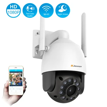 Venkovní Bezdrátové CCTV Bezpečnostní IP Kamera Detekce pohybu Wi-fi Dome Kamery Infračervené Noční Vidění RJ45 obousměrné Audio Vodotěsné
