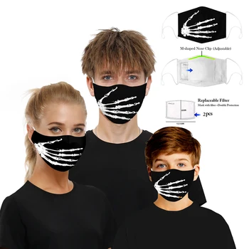 Venkovní Módní PM2.5 Úst Maska Anti-Prach, Anti-Znečištění Maska, Filtr s aktivním uhlím Respirátor Ústa-muflové pro Muže, Ženy