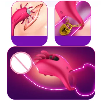 Vibrační Erekční Kroužek na Penis Kroužek Vibrátory Jazyk Klitoris Stimulátor Silikonové Dospělý Sex Hračky pro Páry, Mužské Zpoždění Ejakulace
