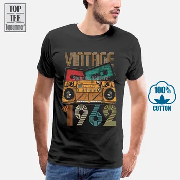 Vintage 1962 Triko Pro Chlapce Tričko Topy Geek Dámské Tričko Cool Trička Nadrozměrných Tričko Pánské Vtipné Trička