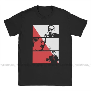 Vintage Gangsteři T-Shirt pro Muže Kolem Krku T Košile Scarface Tony Montana Pacino Film Krátký Rukáv Tees Plus Velikosti Topy