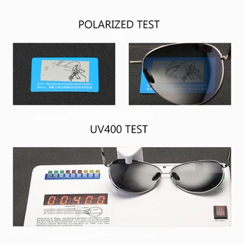 Vintage Polarizované Muži Ženy sluneční Brýle Classic Pilot Letectví Řízení Rybolovu Sluneční Brýle Kovový Rám Zrcadlový Objektiv UV400
