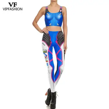 VIP MÓDA 2019 Hot Prodej Ženy Běží Fitness Kalhoty Pro Dámy 3D Tištěné Hru Vzor Design Sexy Ženy Cosplay Legíny