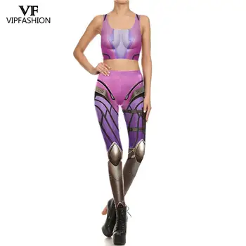 VIP MÓDA 2019 Hot Prodej Ženy Běží Fitness Kalhoty Pro Dámy 3D Tištěné Hru Vzor Design Sexy Ženy Cosplay Legíny