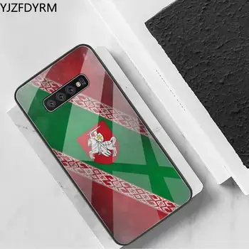 Vlajka běloruska Telefon Pouzdro Tvrzené Sklo Pro Samsung S20 Plus S7 S8 S9 S10 Plus Poznámka 8 9 10 Plus