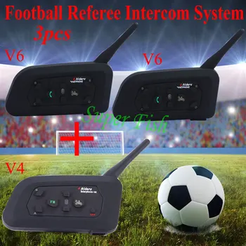 Vnetphone Profesionální Fotbalový Rozhodčí Intercom Systém Bluetooth Fotbal Arbitro Komunikace Rozhodčích Headset Interphone FM